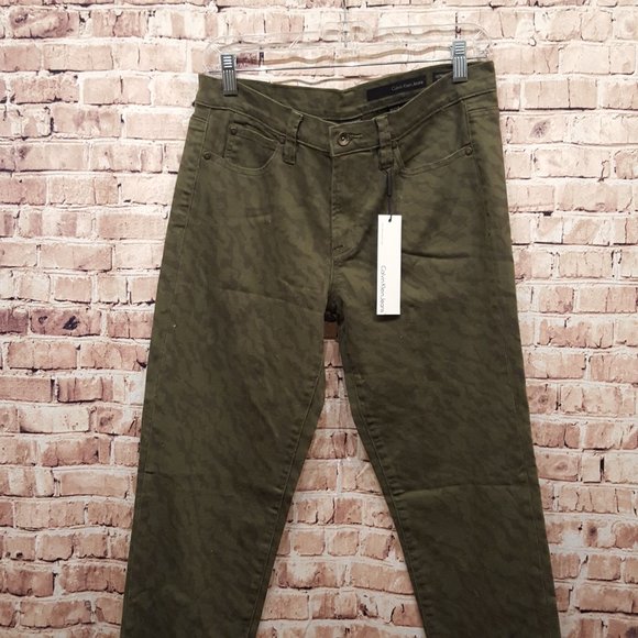 Calvin Klein Jeans Ultimate Skinny Camo Print Stretch Jeans Size 31/12 - Picture 5 of 15